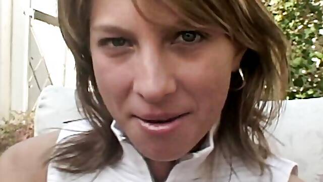 Cheerful Janet Alfano at blonde movie