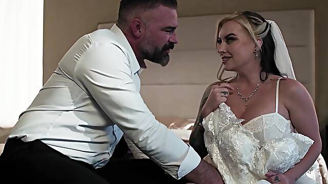 I cheat with the big tits tattooed bride on her wedding day