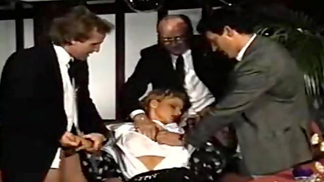 European milf in hot classic gangbang