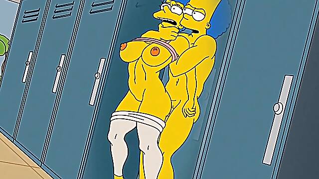 Housewife Marge Groans With Enjoyment When Streams Of Hawt Jizz Fill All Her Holes / Cartoons / Hentai / Comics