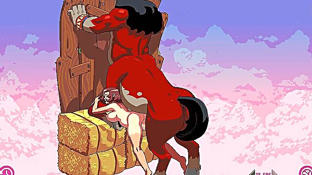 Centaurs boinked a schoolgirl with their thick penises and filled her to the brim