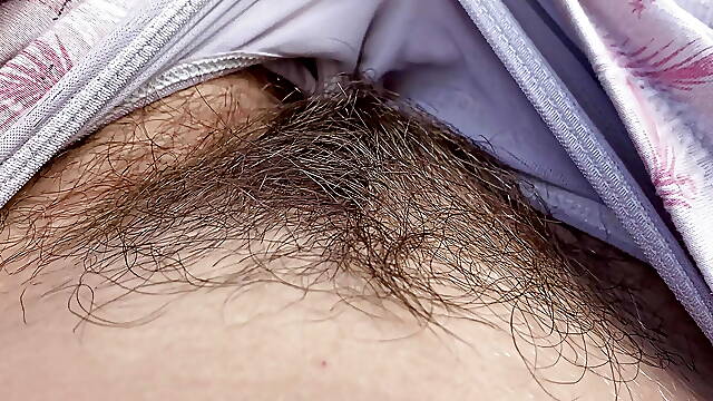Hairy Pussy amateur outdoor video compilation