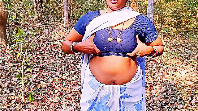 Indian Stepmom and Stepson Hardcore Fucking in Jungle