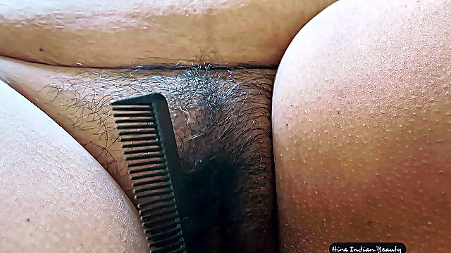 MILF Hira’s Erotic Asmr - Sensual Pussy Hair Combing, Bush Teasing and Female Pleasure Focused