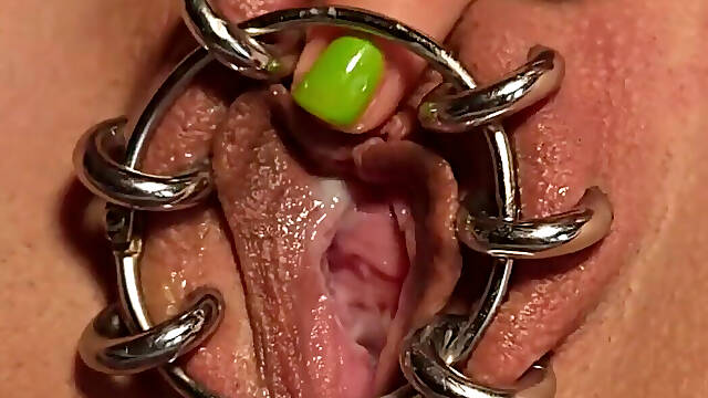 Pierced Pussy and Ring