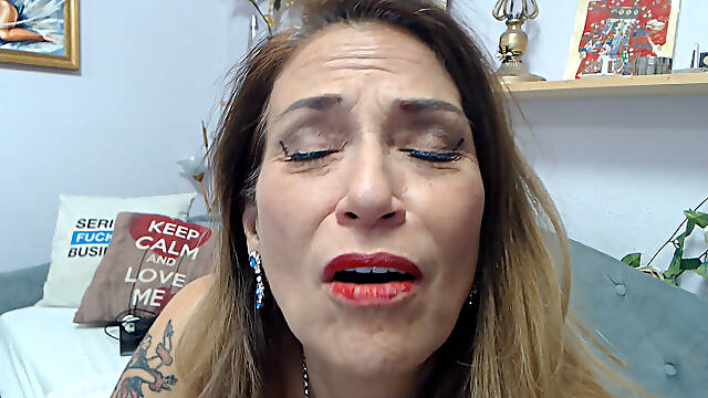 JOI Face Close-up, as I Ride My Anal Dildo!